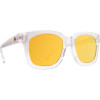 SPY Women Sunglasses Shandy Crystal - Gray/Gold Mirrored Square 52-20-147