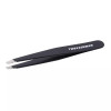 Tweezerman Stainless Steel Slant Tweezer - Eyebrow Tweezers for Women and Men (Black)