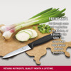 Victorinox Swiss Classic Paring 4" Serrated Spear Point Blade 5/8" Width at Handle Black