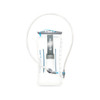 HydraPak Contour Water Bottle, Clear, 2L/70oz