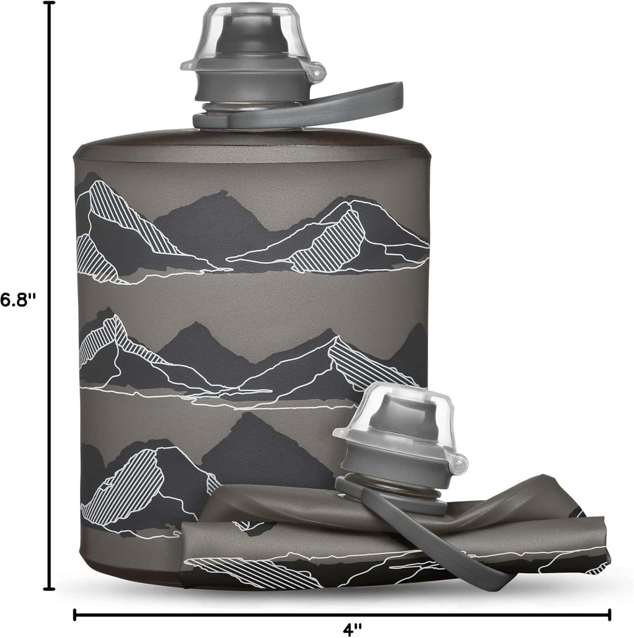 HydraPak Mountain Stow Mammoth Grey (500ml, 17oz)
