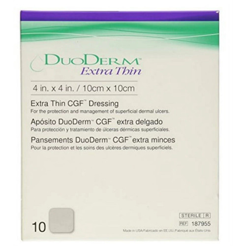 ConvaTec DuoDerm Hydrocolloid Dressing 187955 4 X 4 Inch,