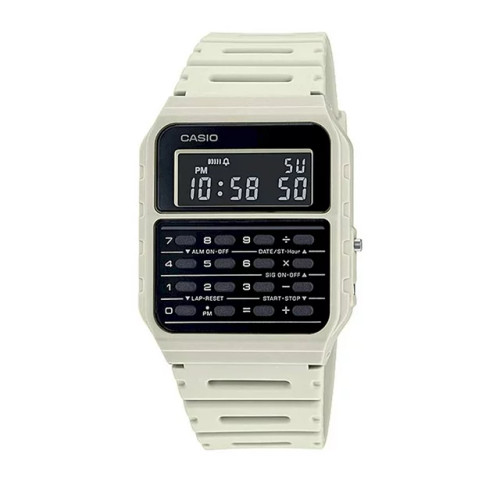 Casio CA-53WF-8B Calculator Beige Digital Mens Watch