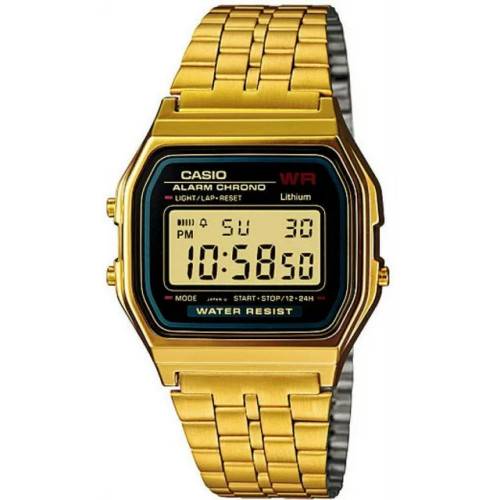  Casio Vintage Gold black face A159WGEA-1DF