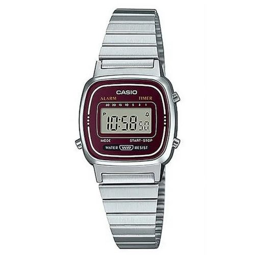 Casio Women's Digital Watch with Metal Bracelet LA-670WA-4