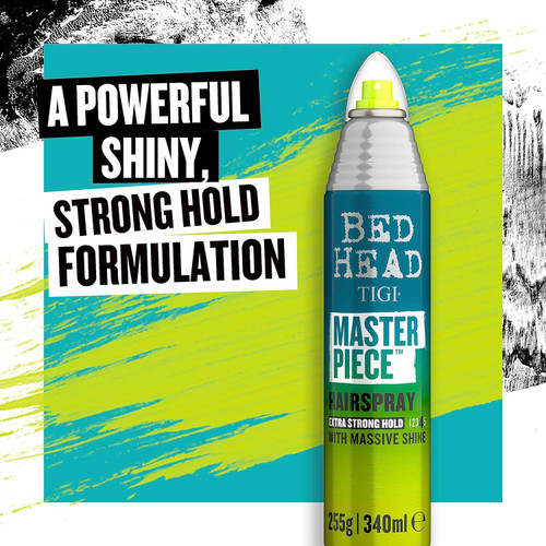 TIGI Masterpiece Shiny Hairspray - Extra Strong Hold - High Shine Finish - 340 ml