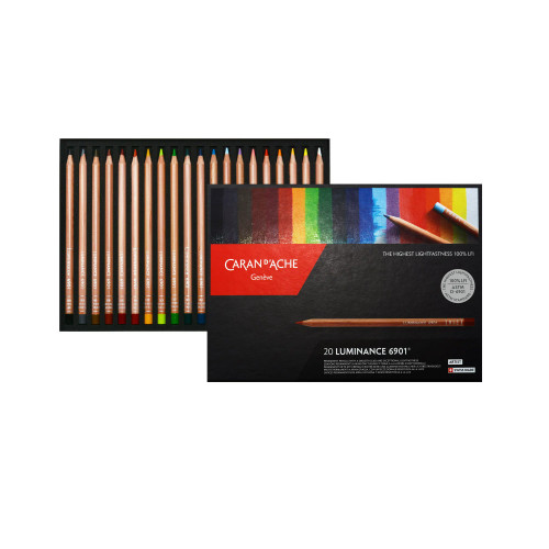 Caran D'ache Luminance 6901 box 20 colour pencils