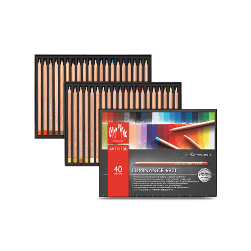 Caran D'ache Luminance 6901 box 40 colour pencils