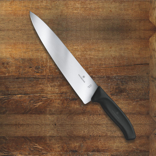 Victorinox carving knife 20cm straight black blister