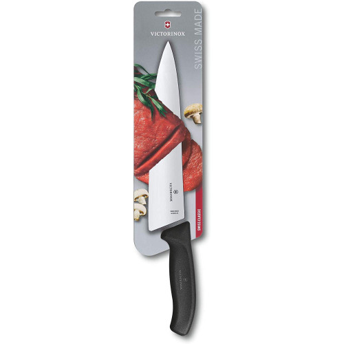 Victorinox carving knife 20cm straight black blister