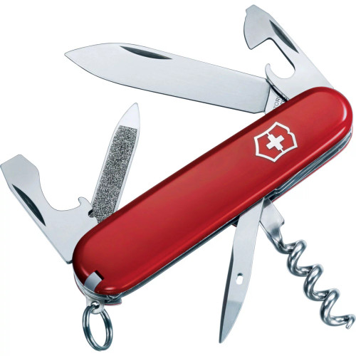 Victorinox Swiss Army Sportsman Pocket Knife (Red), 84 MM