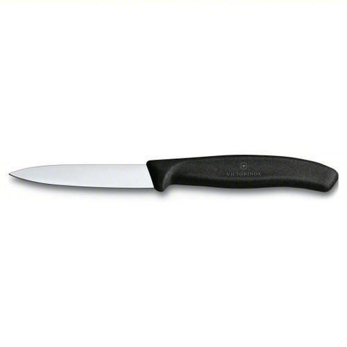 Victorinox Swiss Classic Paring 4" Serrated Spear Point Blade 5/8" Width at Handle Black