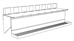 TOP SHELF KIT, 48" W/LS BRACKET/SLD FOR 6" TRADE FIXTURES GRAVITY BINS TOP SHELF KIT, 48" W/LS BRACKET/SLD FOR 6" TRADE FIXTURES GRAVITY BINS
