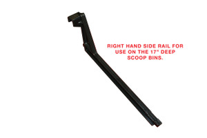 ARM, 17" RIGHT HAND SIDE W/RAIL FOR 8" x 17" TRADE FIXTURES SCOOP BINS ARM, 17" RIGHT HAND SIDE W/RAIL FOR 8" x 17" TRADE FIXTURES SCOOP BINS