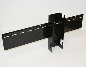 24" WALL HANGING BRACKET SYSTEM FOR 4" TF GRAVITY BINS, BLACK, WALL MOUNT