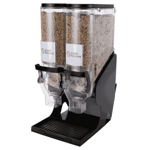 Free Flow, Buffet Dispenser, Catch Tray, with 2 Gravity Fed Bins Free Flow, Buffet Dispenser, Catch Tray, with 2 Gravity Fed Bins