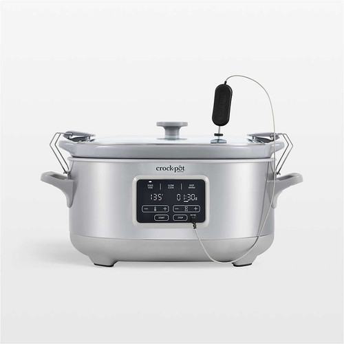 Crock-Pot Programmable 7-Qt Cook & Carry Slow Cooker with Sous Vide in Stainless Steel