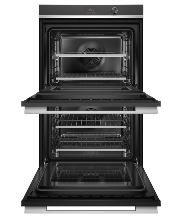 Fisher & Paykel 30" Contemporary Double Wall Oven w/ Stainless Steel