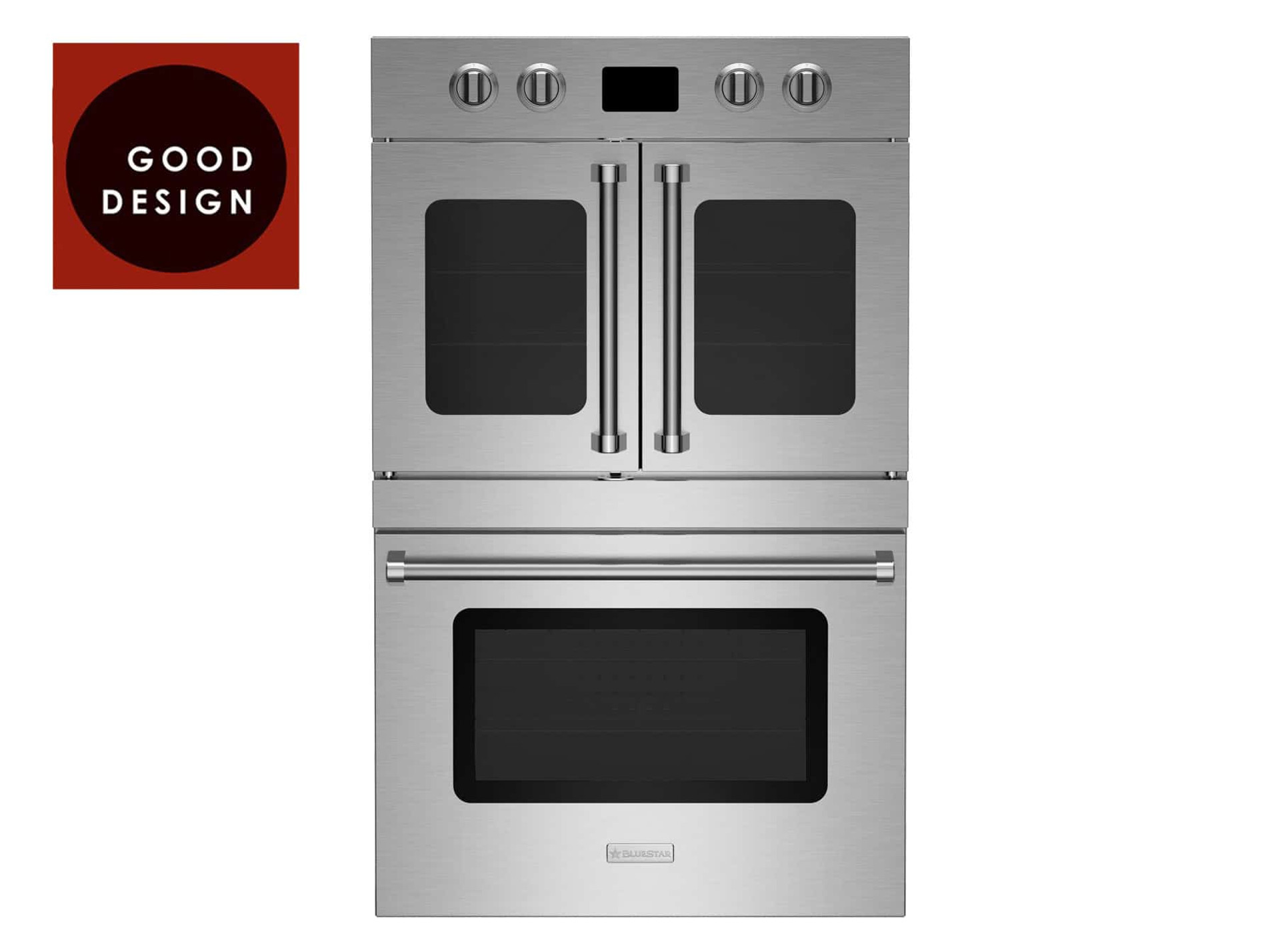 BlueStar 30" Electric Double Wall Oven, French Door Top Drop Door Bottom AVENUE APPLIANCE