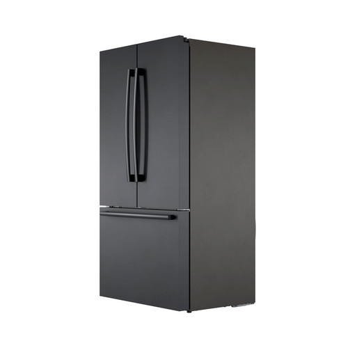 Bosch 36" 800 Series French Door Bottom Mount w/ 3 Doors - Black SS