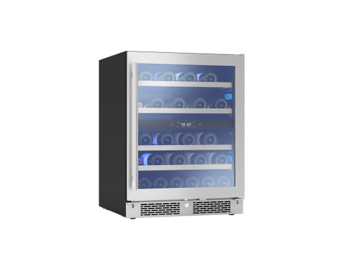 ZEPHYR 24" SS & Glass - ADA Dual Zone Compact Wine Cooler