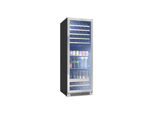 ZEPHYR 24" Dual Zone Full Size Wine & Beverage Cooler - SS & Glass