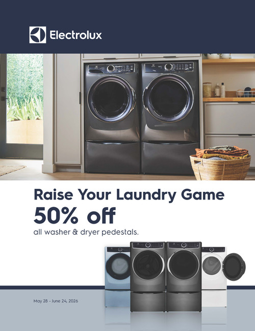 50% Off All Washer/Dryer Pedestals