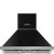 Black Smeg 30" Portofino Chimney Wall Hood