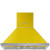 Yellow Smeg 30" Portofino Chimney Wall Hood