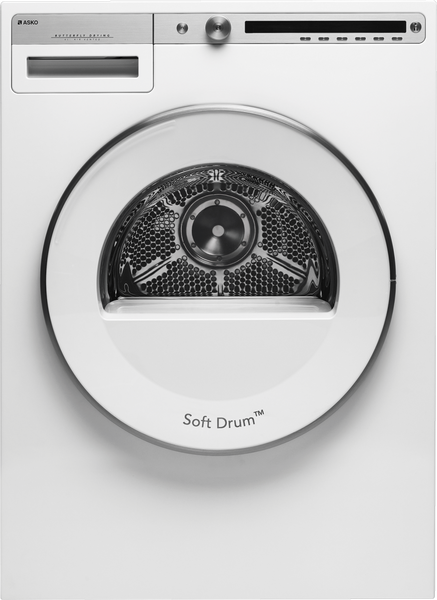 ASKO 11 Kg White Vented Dryer front