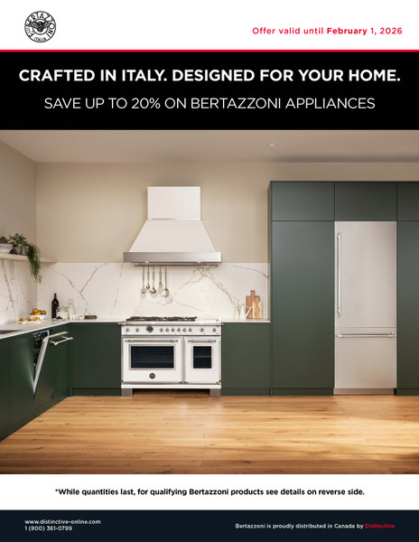 Save Up to 20% on Bertazzoni Appliances