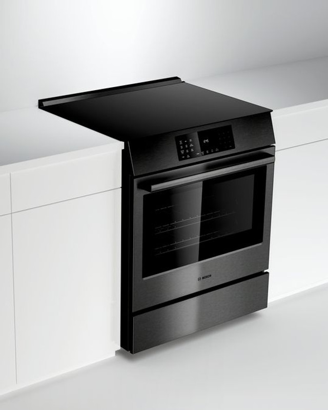 Bosch Electric 800 Series SlideIn Range Black Stainless AVENUE