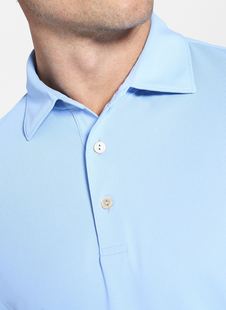 Solid Stretch Mesh Polo
