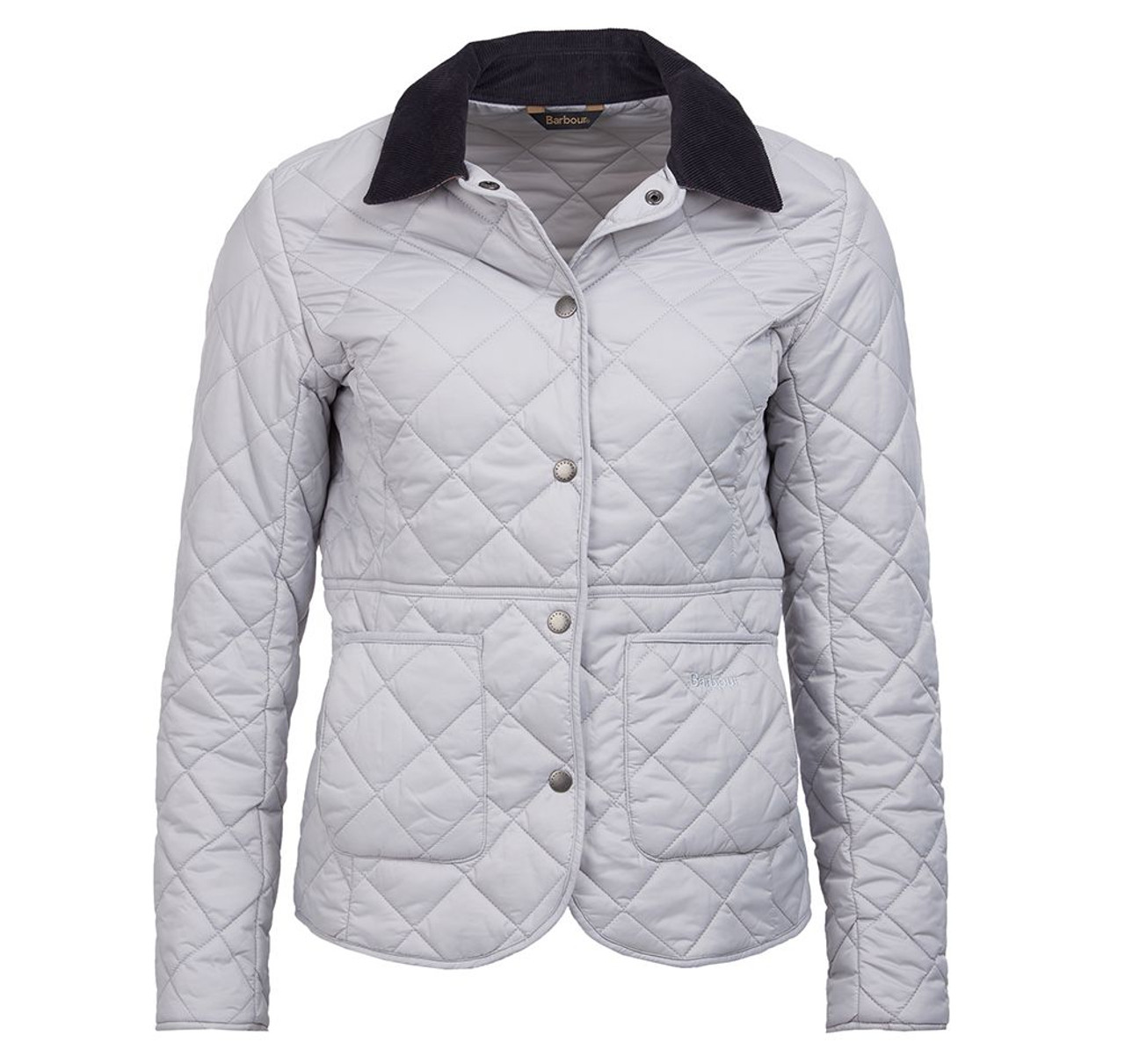 white barbour coat