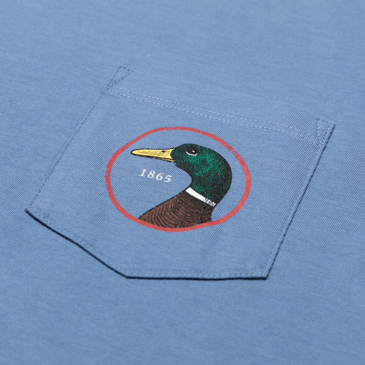 Duck Head Logo Short Sleeve T-Shirt - Harbor Blue - Nowells Clothiers