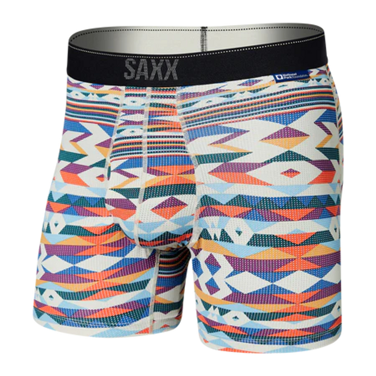 Saxx Quest Quick Dry Mesh Boxer Brief: Park Lodge Geo - Multi - Craig  Reagin Clothiers