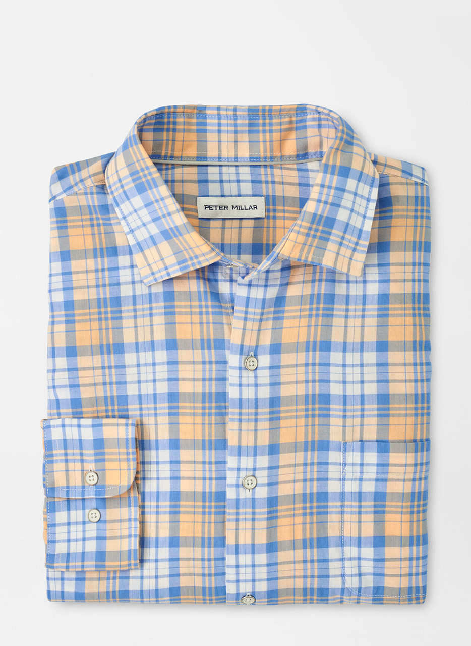 Peter Millar Jubilee Stripe Stretch Jersey Polo - Cottage Blue/White -  Craig Reagin Clothiers