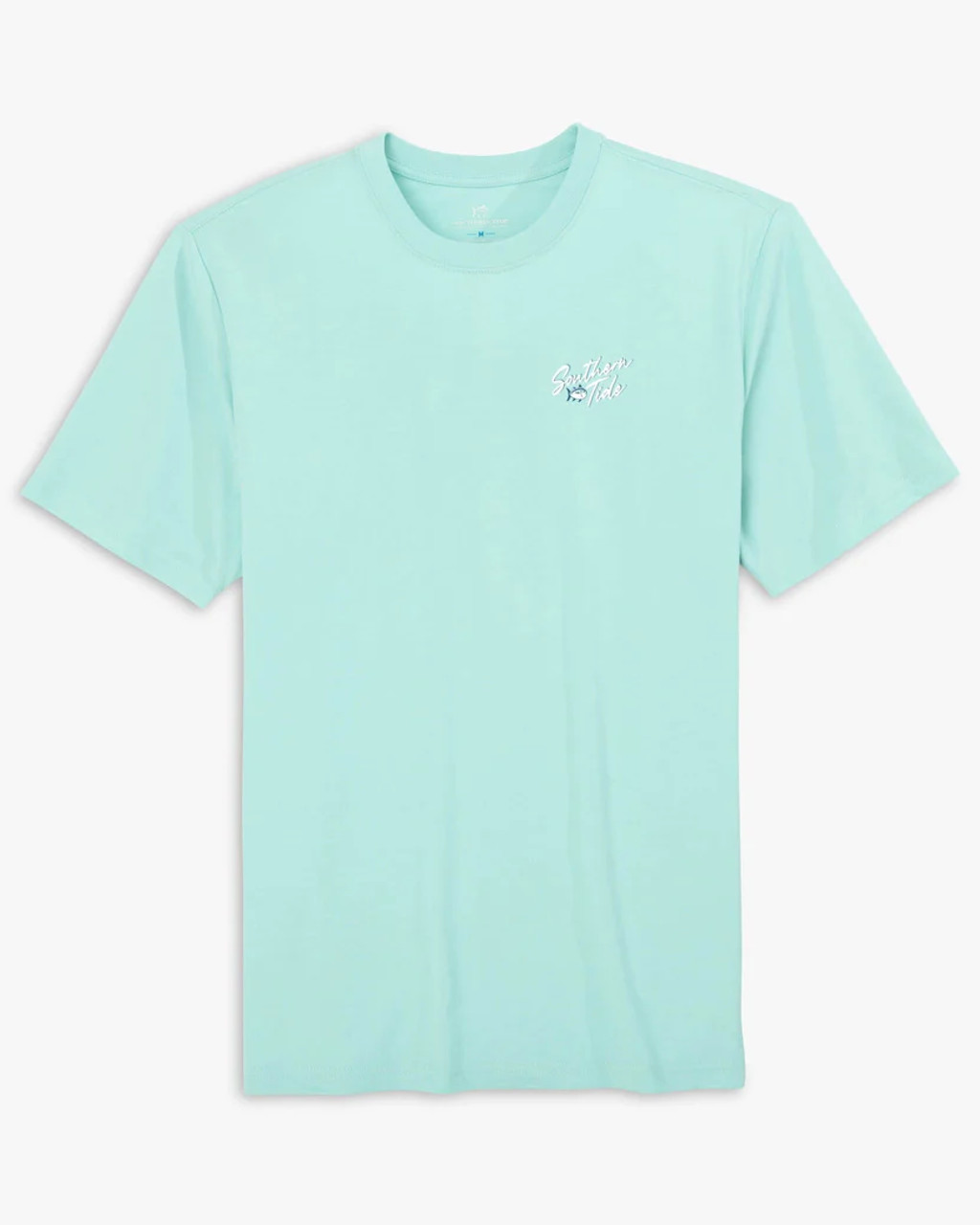 Southern Tide Authentic Badge T-shirt: Turquoise Sea - Craig