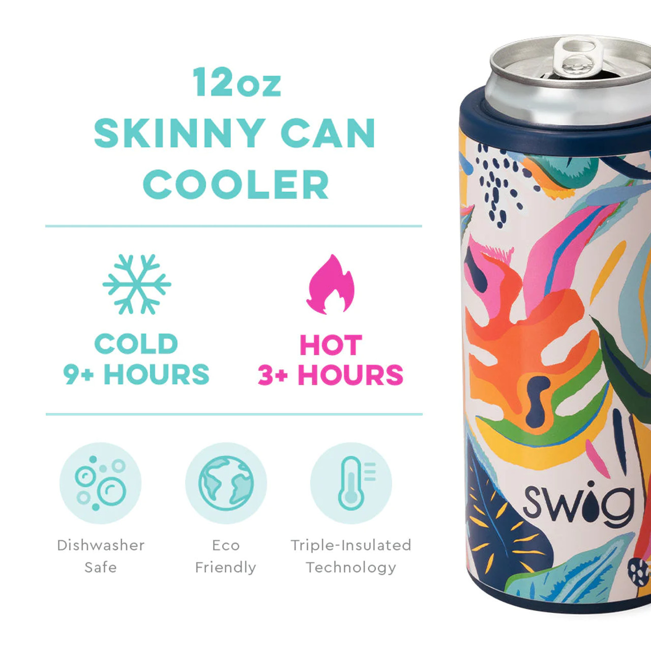 SWIG Life - Stainless Steel Insulated Skinny Can Cooler - Wanderlust