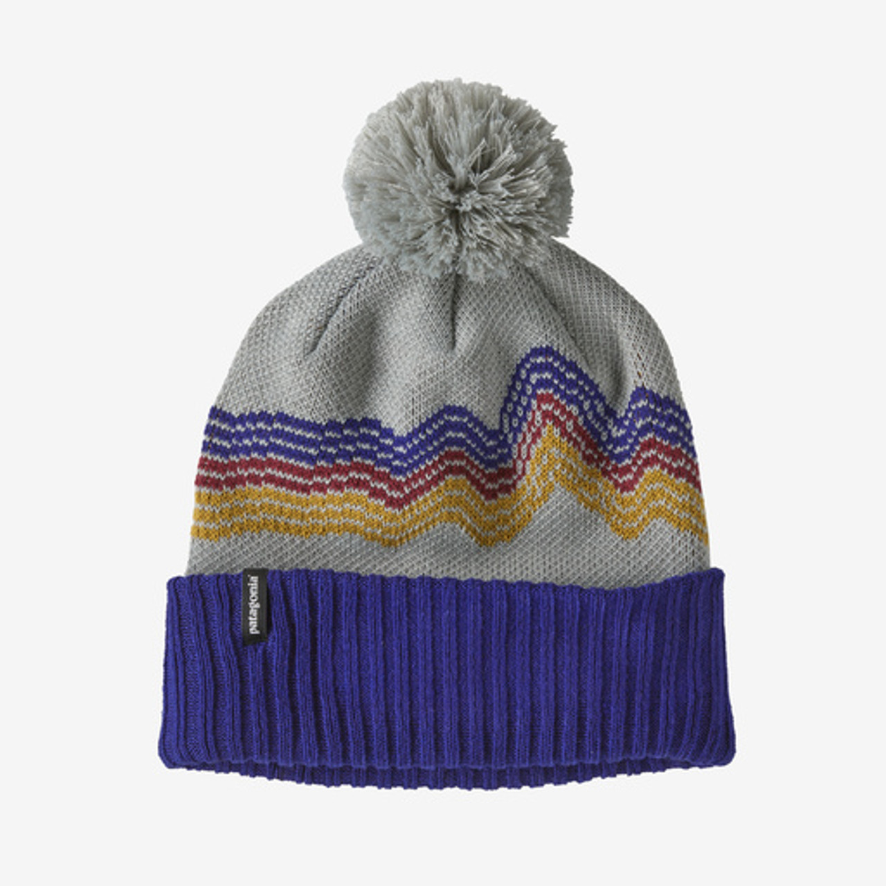 Patagonia Powder Town Beanie: Ridge Rise: Sleet Green - Craig