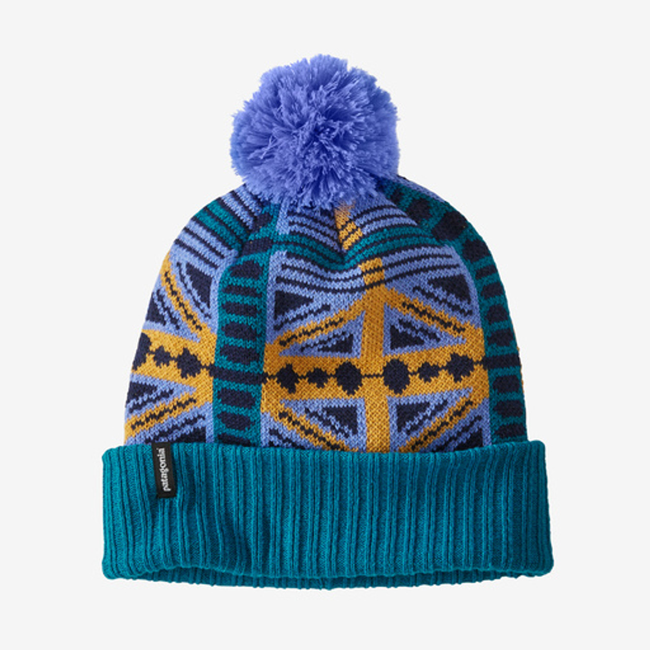 Patagonia Powder Town Beanie: Snow Beam: Pale Periwinkle - Craig