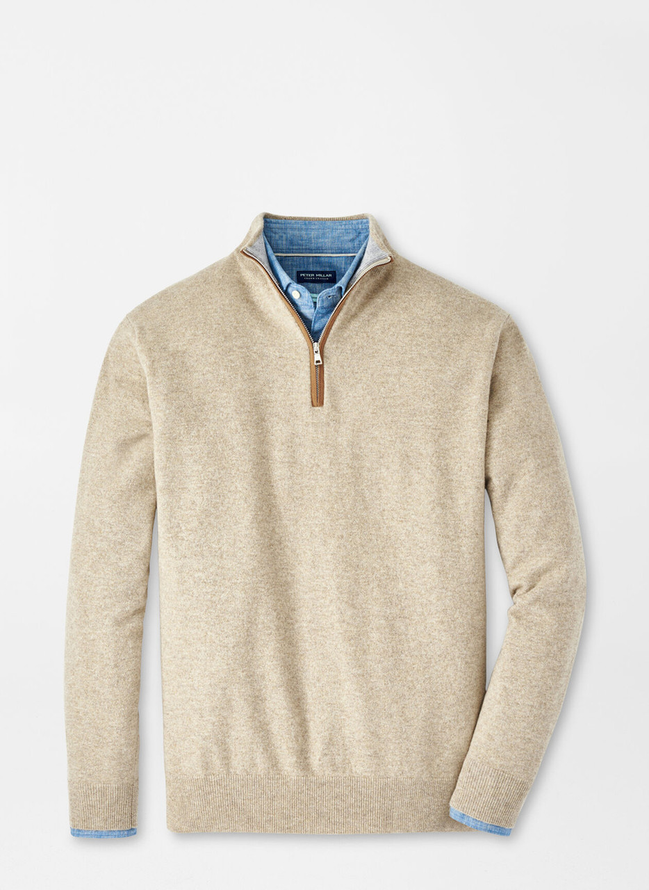 Peter Millar Crown Men's Mill Wool-Cashmere Quarter-Zip