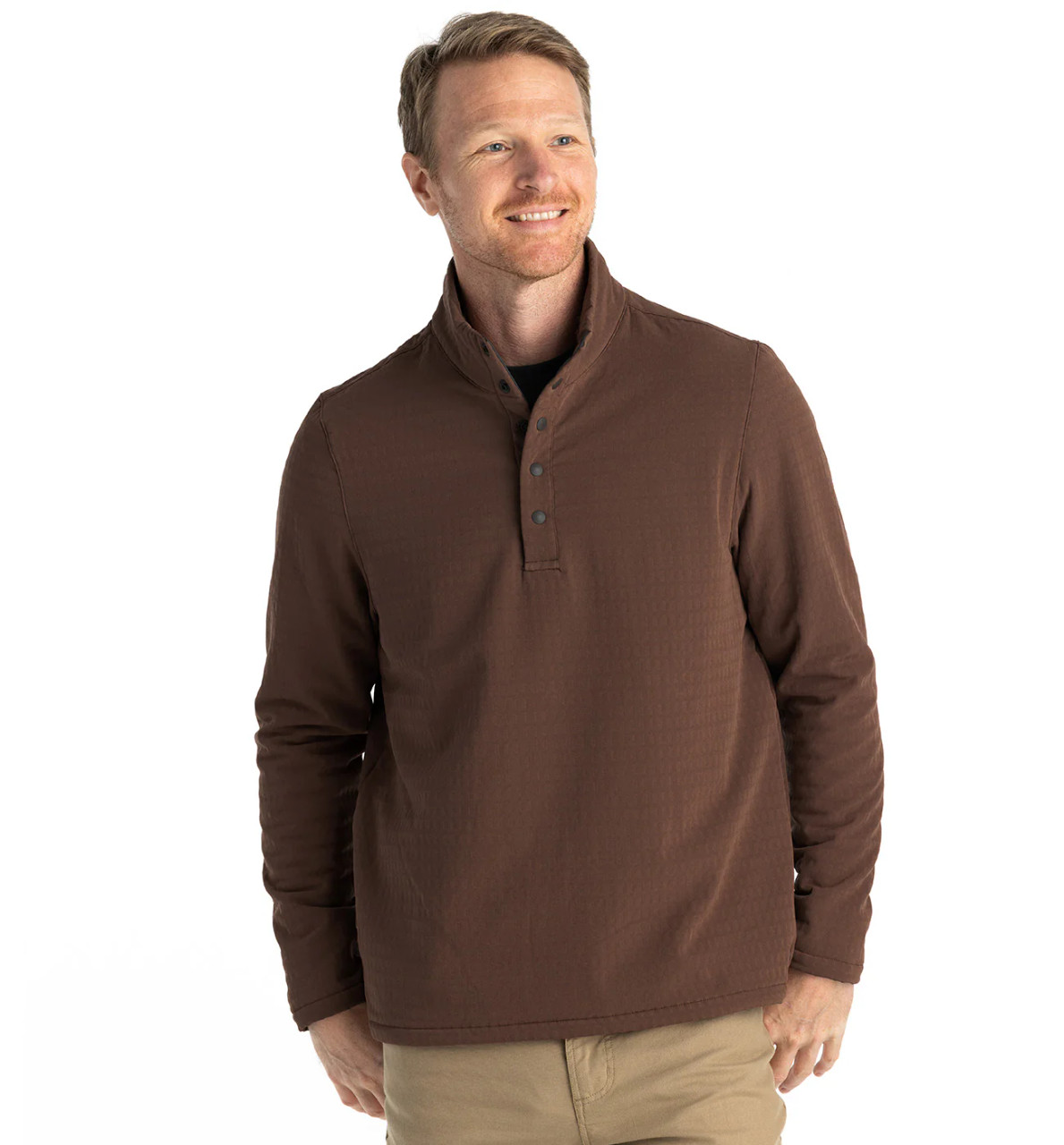 Free Fly Men's Gridback Fleece Snap Pullover: Mustang - Craig Reagin  Clothiers