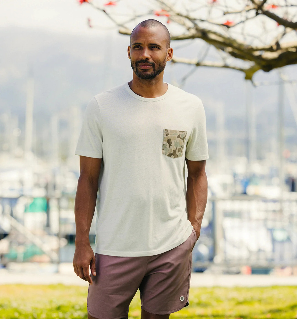 Free Fly Barrier Island Camo Pocket Tee: Heather Birch - Craig Reagin  Clothiers