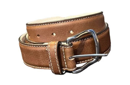TB Phelps Travis Leather Belt: Gridiron