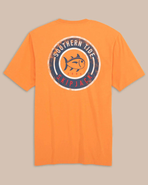 Southern Tide ST Circle Short Sleeve T-Shirt: Tangerine Orange