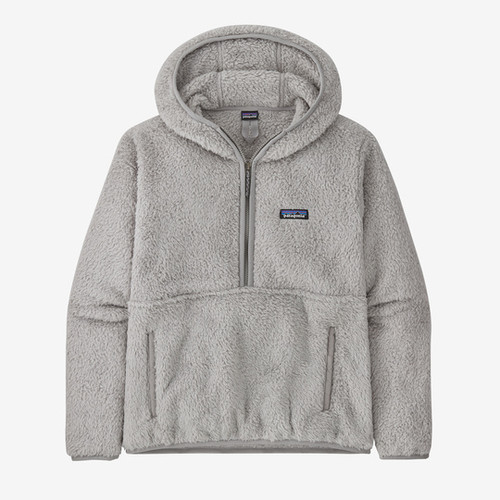 Patagonia Women's Los Gatos Hooded Fleece Pullover: Salt Grey