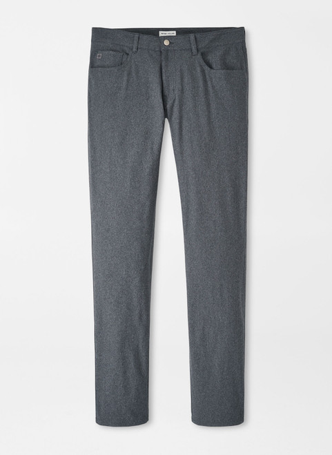 Peter Millar Brevard Performance Flannel Five-Pocket Pant: Charcoal - Craig  Reagin Clothiers