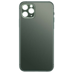 For iPhone 11 Pro Bigger Camera Hole Back Glass (NO LOGO) (GREEN)