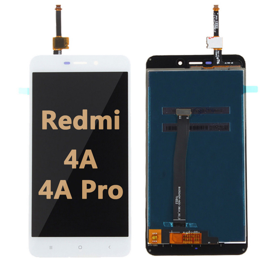Back and front LCD and Digitizer Assembly for Redmi 4A/4A Pro white